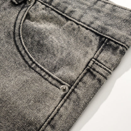 Clean Cement Grey - flared Jeans