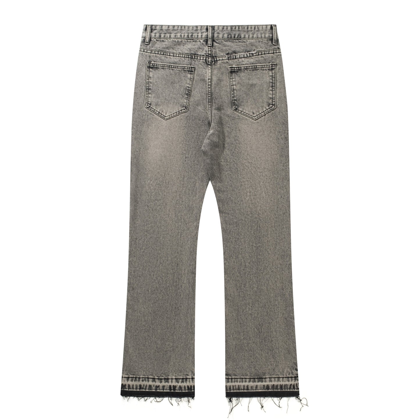 Clean Cement Grey - flared Jeans