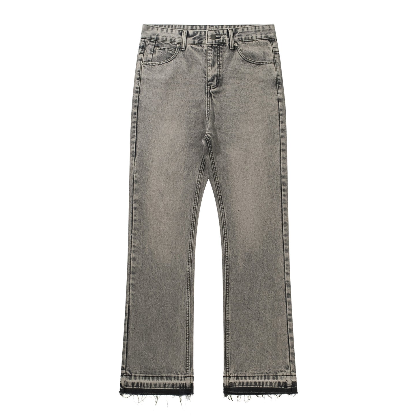 Clean Cement Grey - flared Jeans